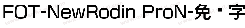 FOT-NewRodin ProN字体转换